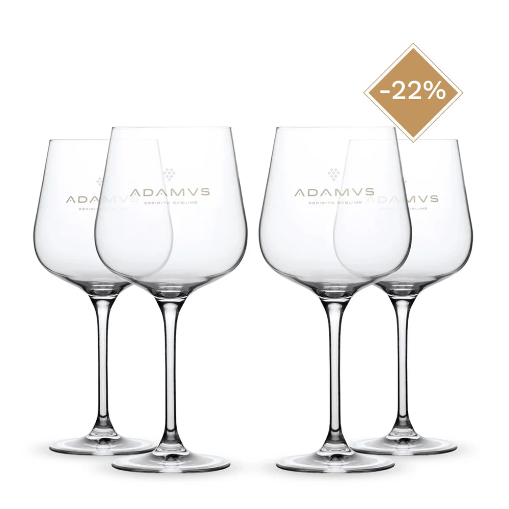 Pack of 4 Adamus Organic Dry Gin Glass - Easter Edition