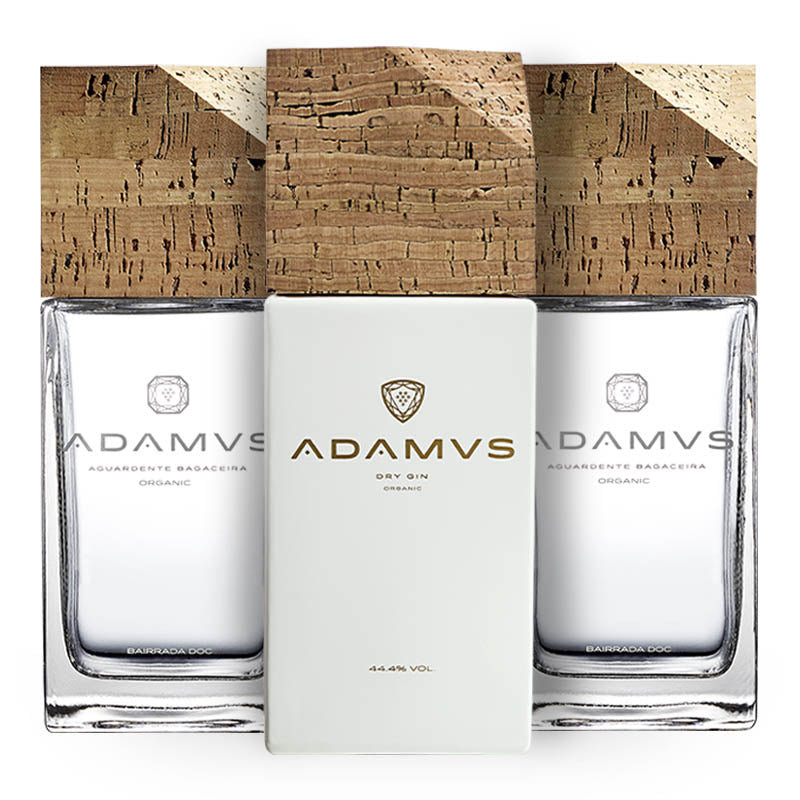 Adamus Pack of 2 Marc Spirit 70cl & 1 Organic Dry Gin 70cl